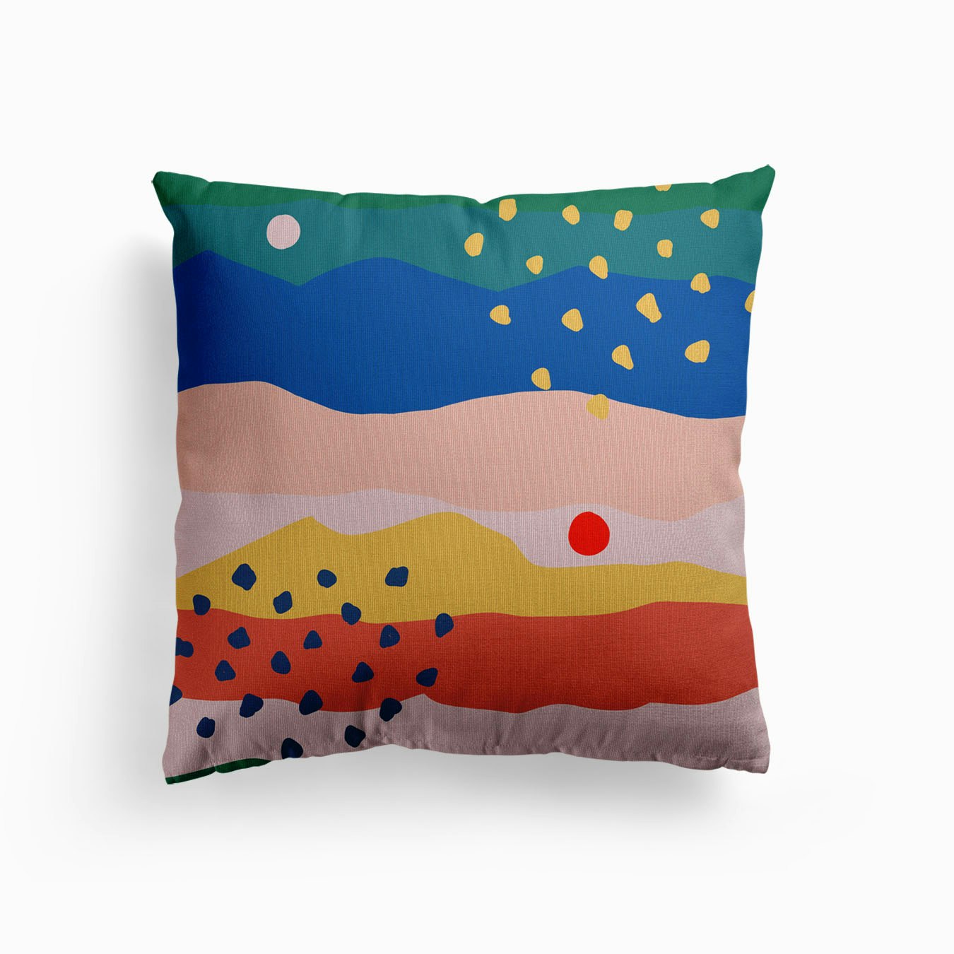 Abstract Landscapes Canvas Cushion by Guncha Kumar
