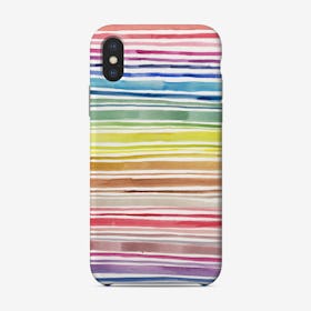 Rainbow Abstract Lines Phone Case
