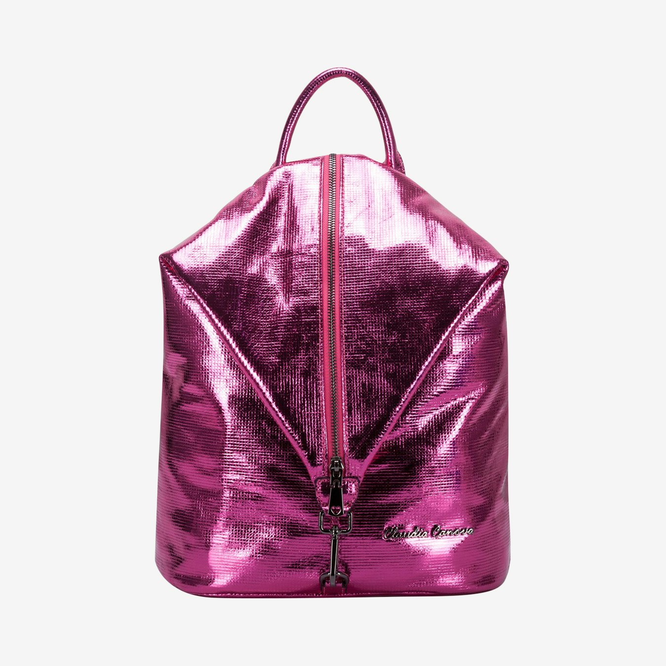 Bibi Metallic Backpack - Pink by Claudia canova