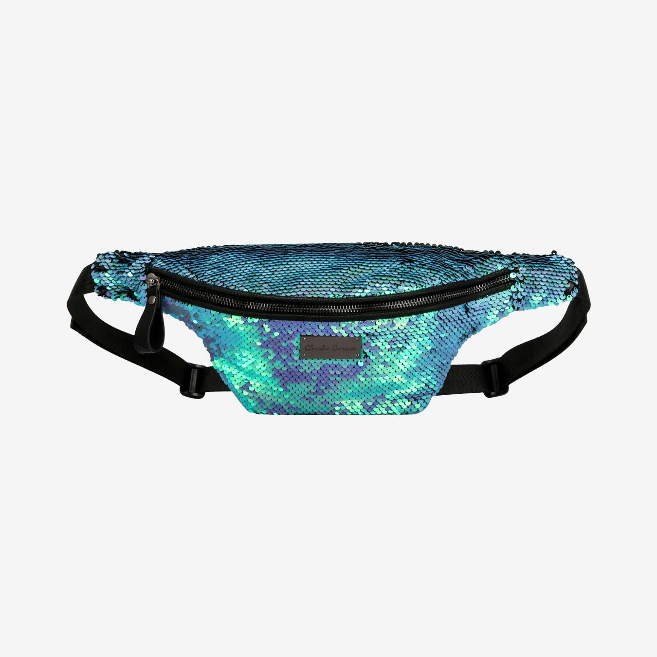 sequin bum bag