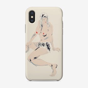 Seated Girl Phone Case