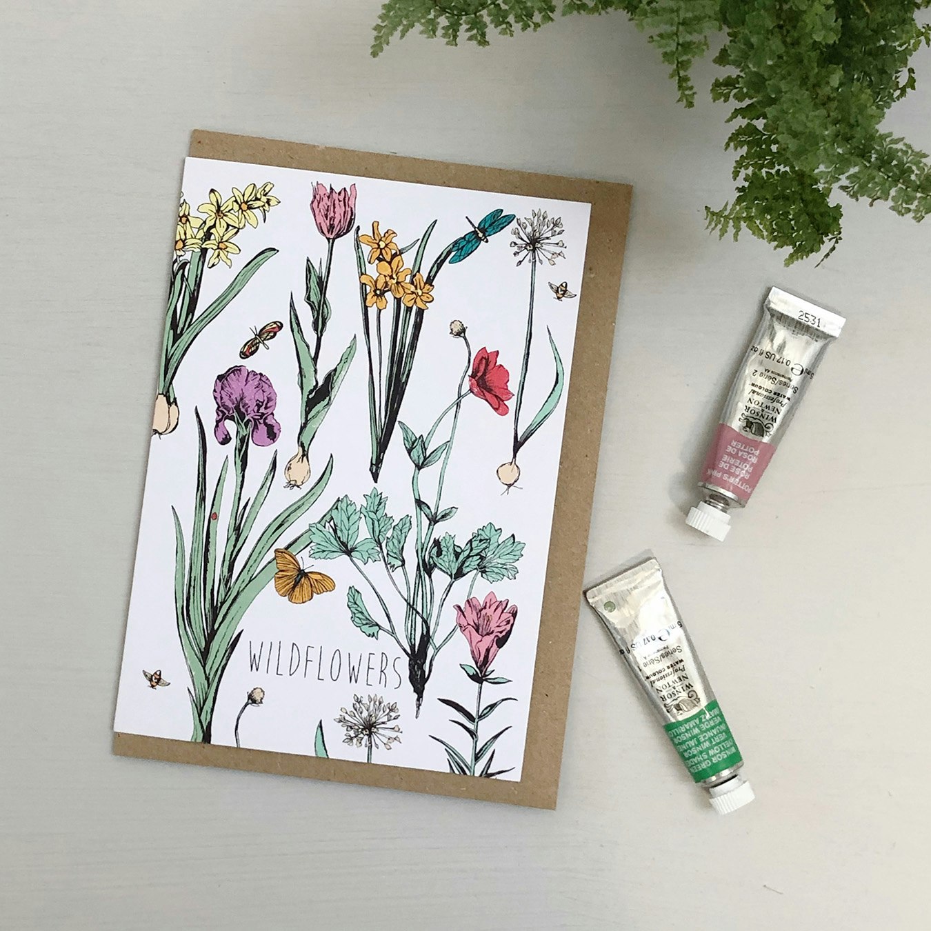 Wildflowers Greeting Card by Katie Hipwell