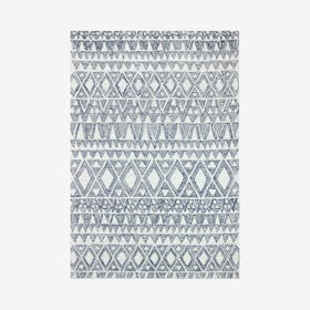 Elmer Area Rug - Silver / Blue