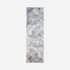 Gemma Runner Rug - Grey / Blue