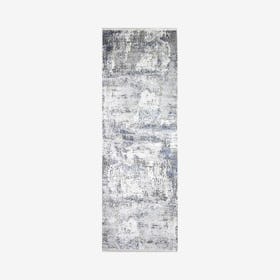 Greer Runner Rug - Ivory / Blue