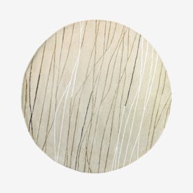 Sydney Round Area Rug - Ivory