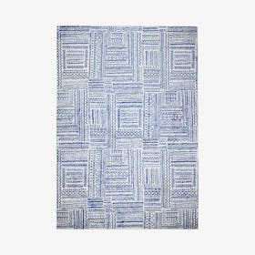 Zaza Area Rug - Ivory / Blue