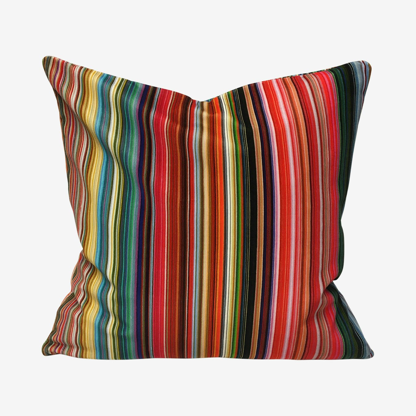 Candy Stripe Cushion - Multicoloured by Sharon Jane Interiors