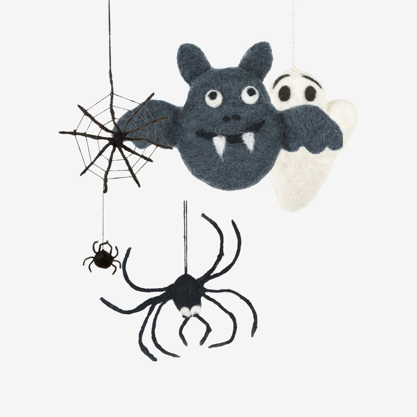 Spooky Cuties Hanging Decorations - Set of 4 by Felt So Good