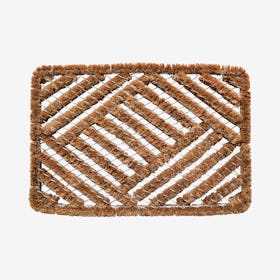 Overlapping Cross Hatch Door Mat