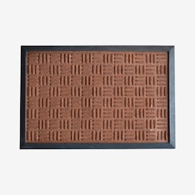 Synthetic Door Mat - Brown / Black