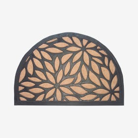 Petals Half Round Door Mat