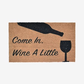 Wine a Little Door Mat