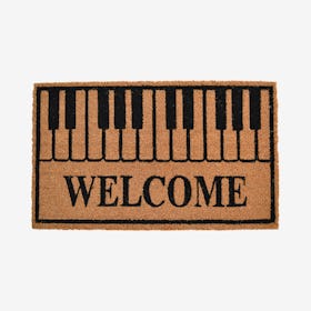 Piano Keys Welcome Door Mat