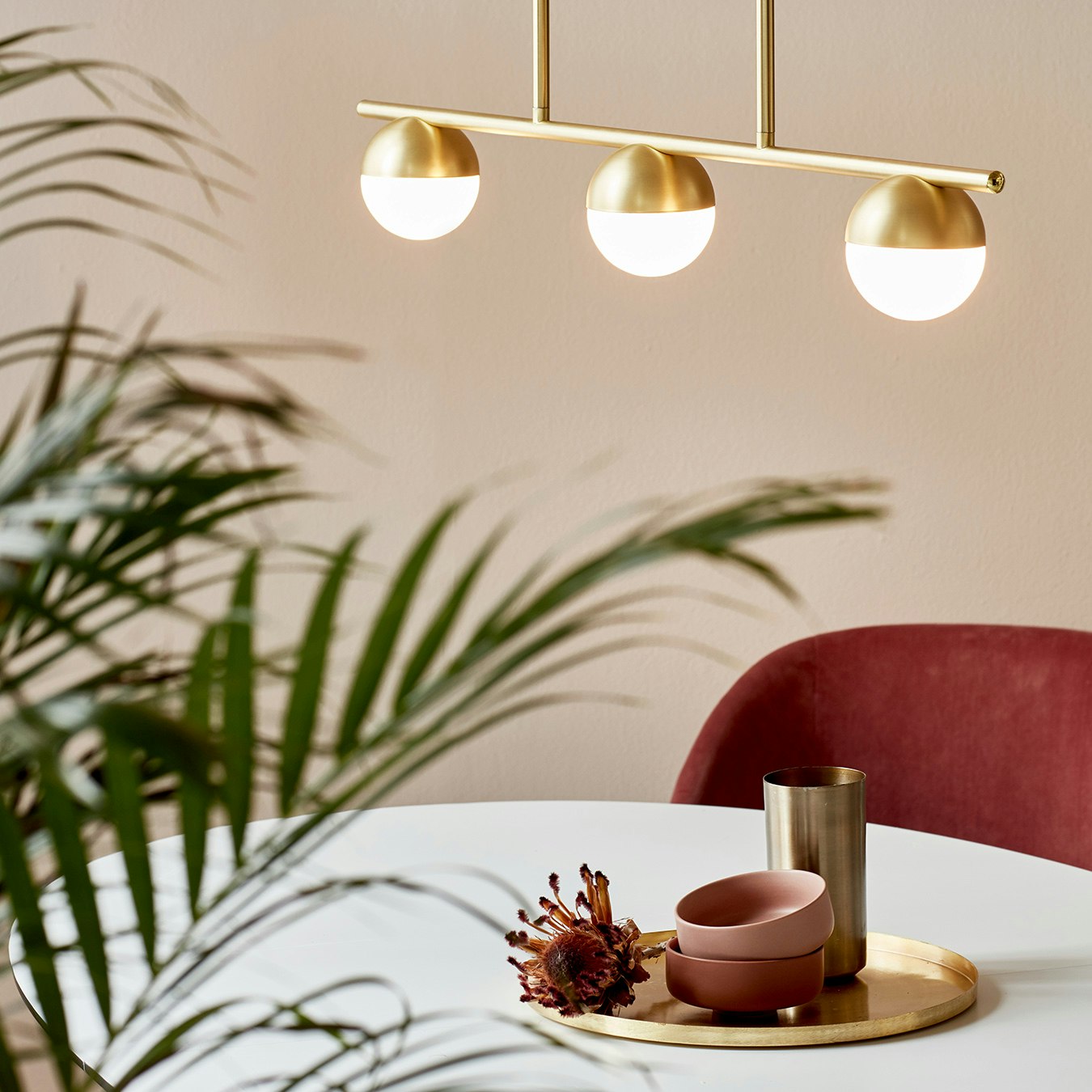 Contina Pendant Lamp - 3 Lights - Brass by Nordlux