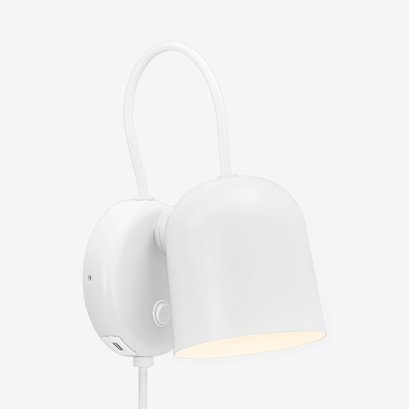 Angle Wall Lamp - White / Telegrey by Nordlux