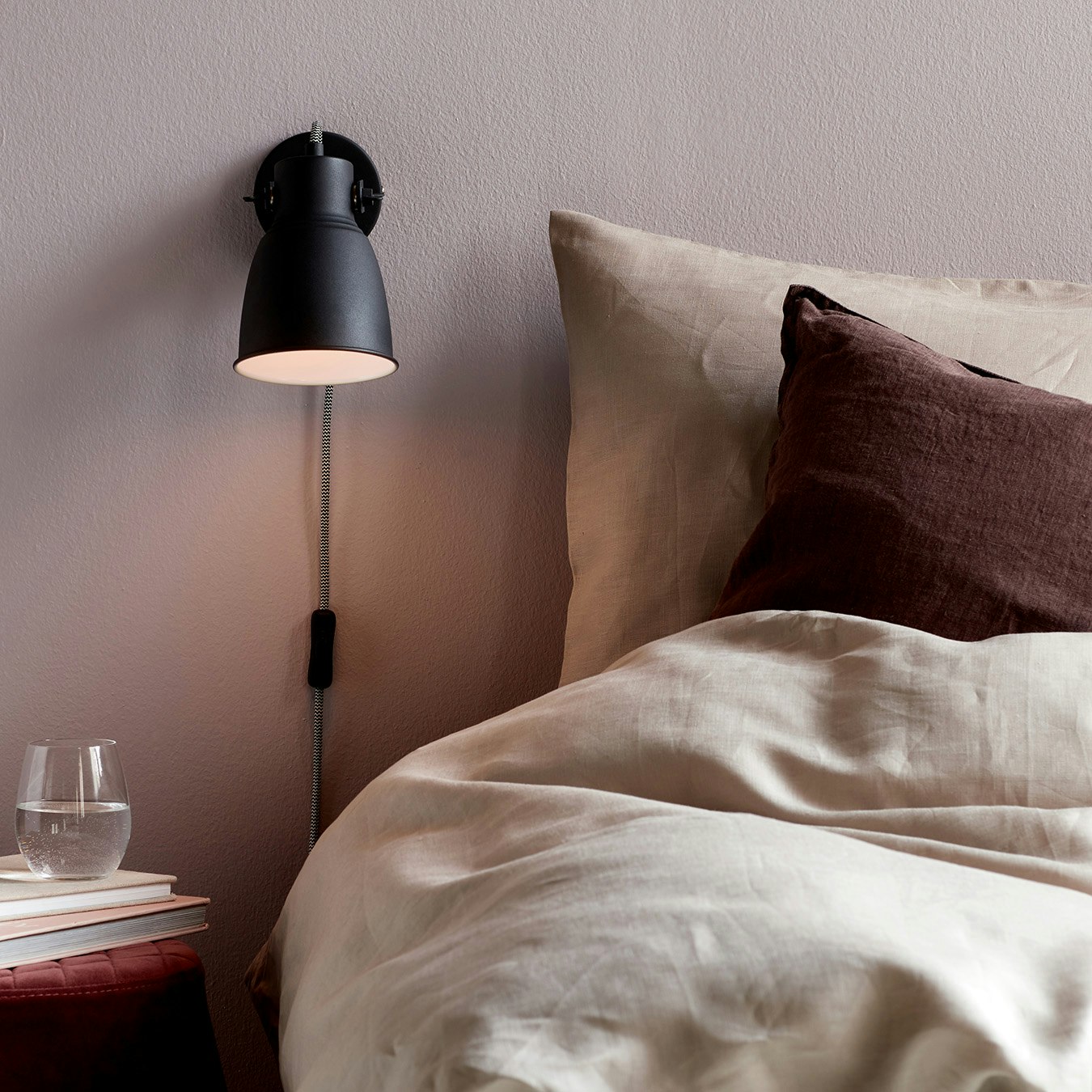 Adrian Wall Lamp - Black by Nordlux
