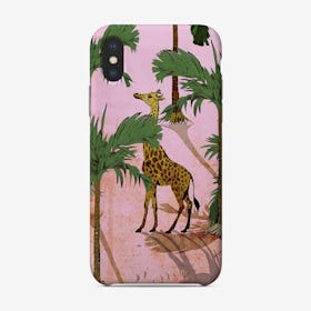 Giraffe In The Trees Phone Case