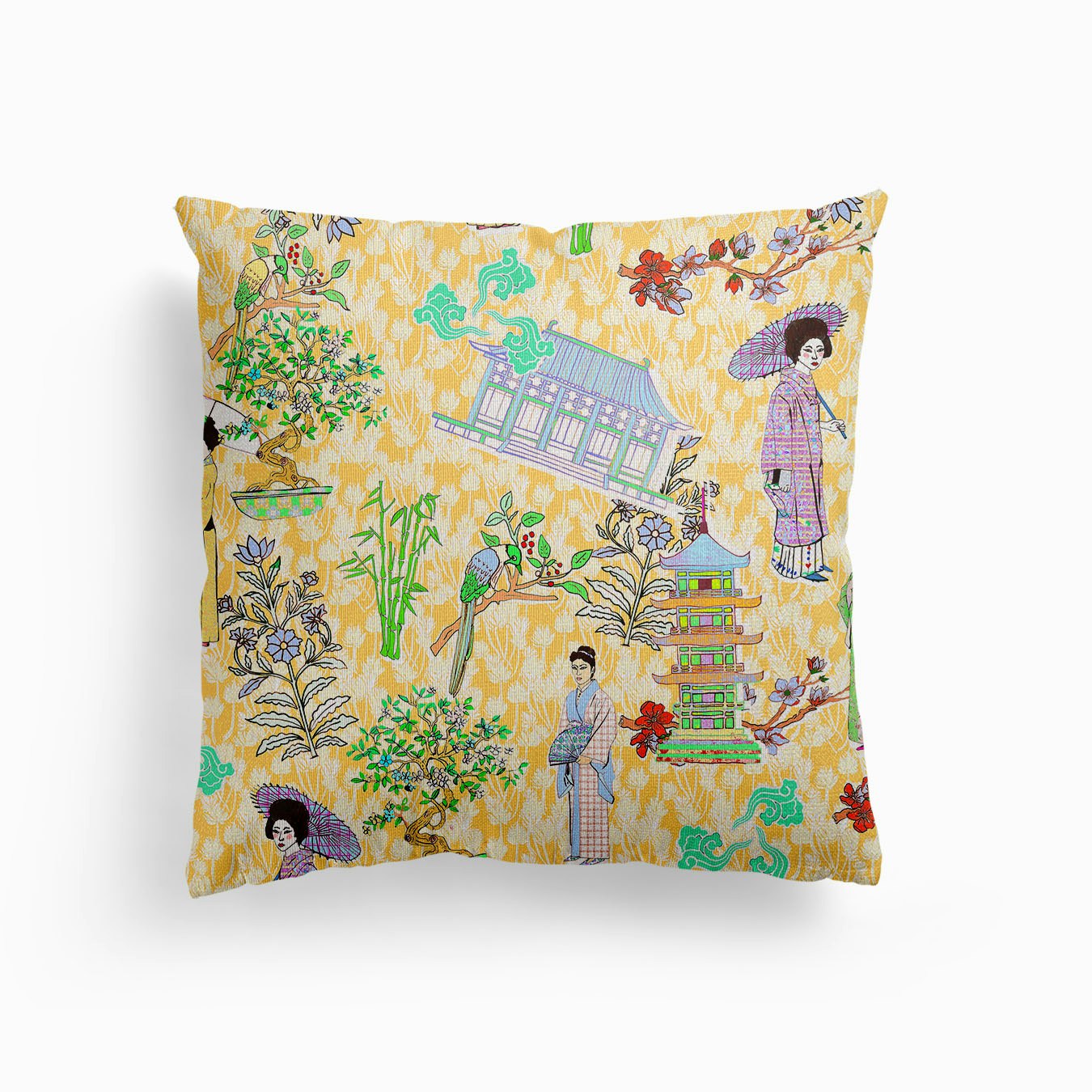 Story Of The Orient Canvas Kissen