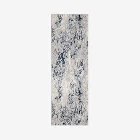 Louis Barron Runner Rug - Grey / Blue