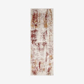 Louis Darcy Runner Rug - Ivory / Red