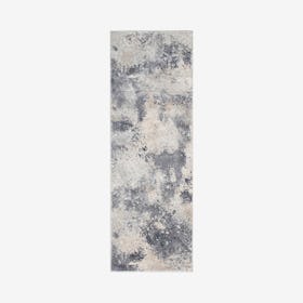 Louis Isabelle Runner Rug - Silver / Charcoal