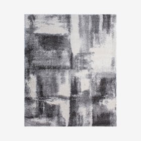 Lux Walsh Shag Rug - Charcoal / Ivory