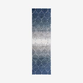 Monaco Theron Runner Rug - Blue / Grey