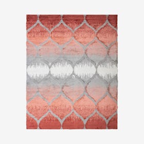 Monaco Theron Rug - Grey / Terracotta