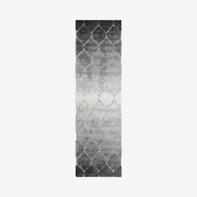 Monaco Theron Runner Rug - Silver / Charcoal