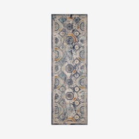 Webster Gerard Runner Rug - Blue / Ivory