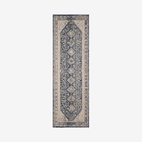 Webster Greg Runner Rug - Blue / Ivory