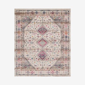 Webster Greg Rug - Ivory / Pink