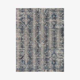 Webster Hunter Rug - Charcoal / Teal / Green