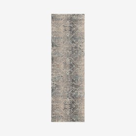 Webster Hunter Runner Rug - Charcoal / Teal / Green