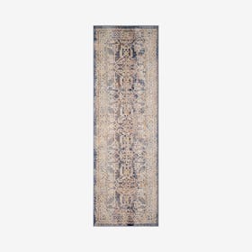 Webster Jerald Runner Rug - Blue / Rust