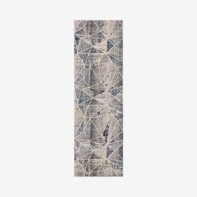 Webster Lyman Runner Rug - Grey / Blue