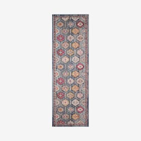 Webster Roderick Runner Rug - Grey / Pink