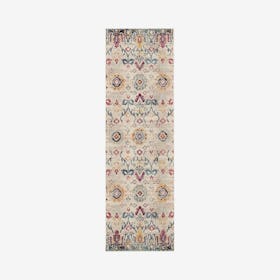 Webster Rolland Runner Rug - Ivory / Pink