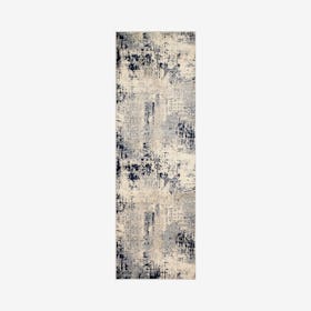 Lagoon Jaclyn Runner Rug - Beige / Navy