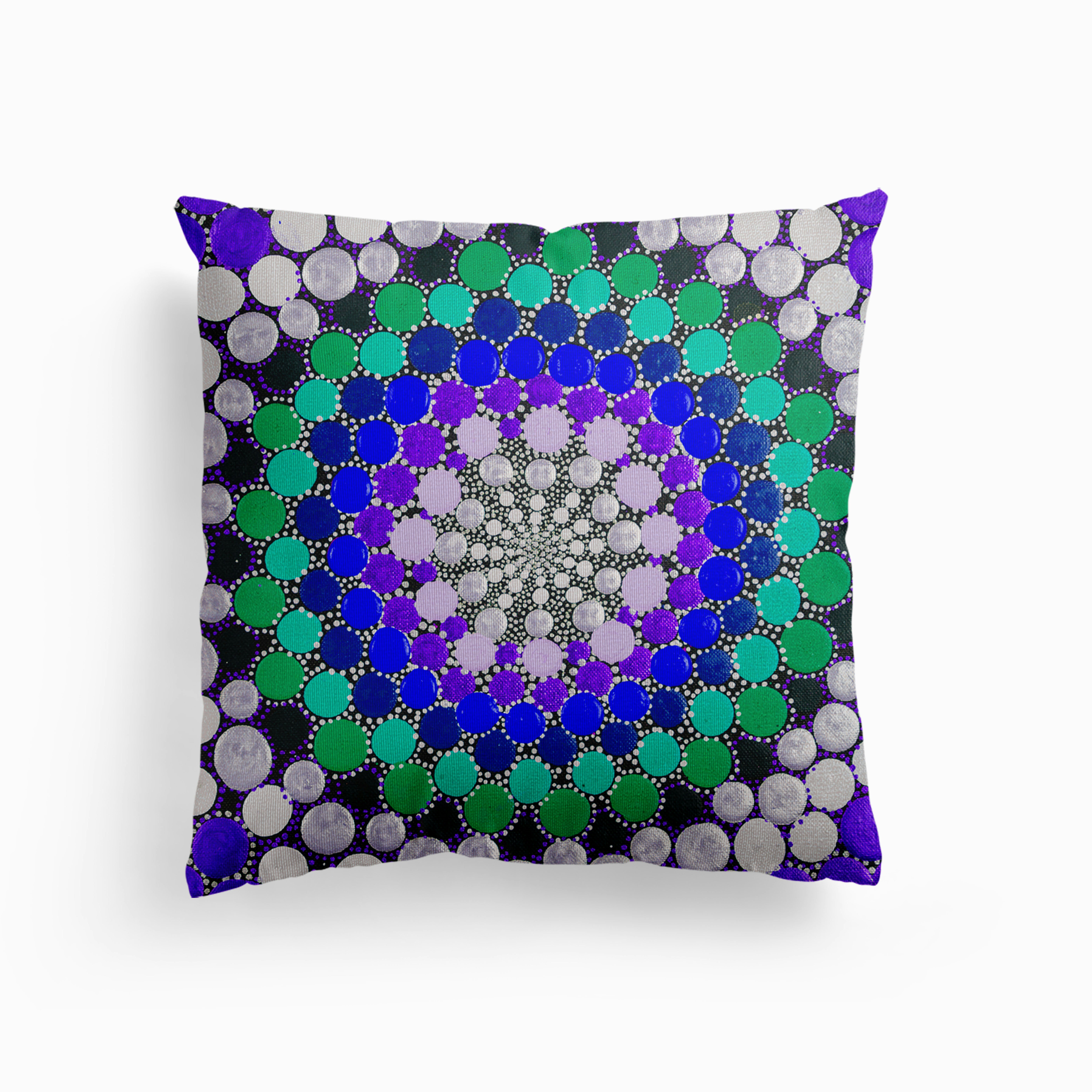 Warm Indigo Canvas Cushion by Amy Diener