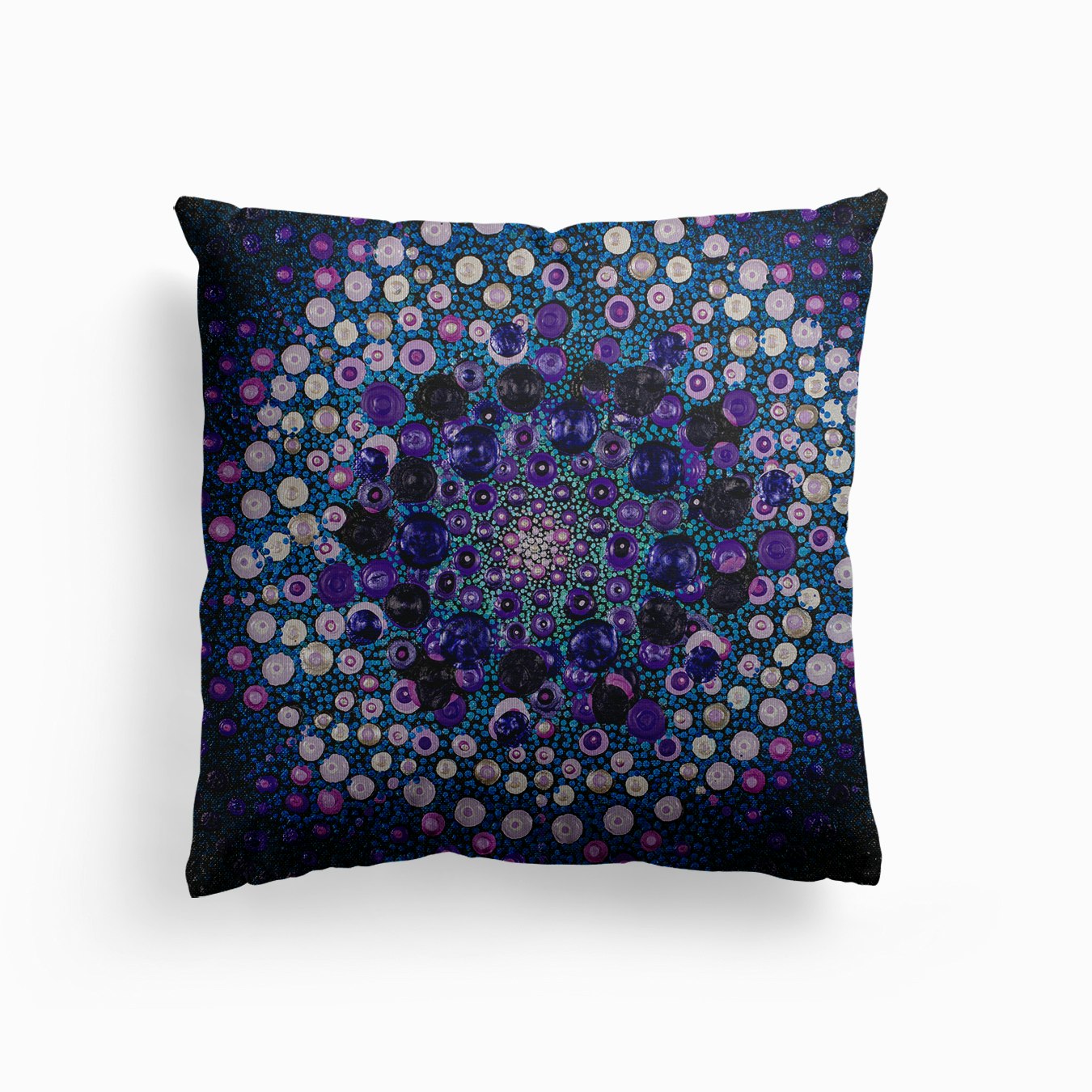 Blue And Purple 2 Canvas Kissen