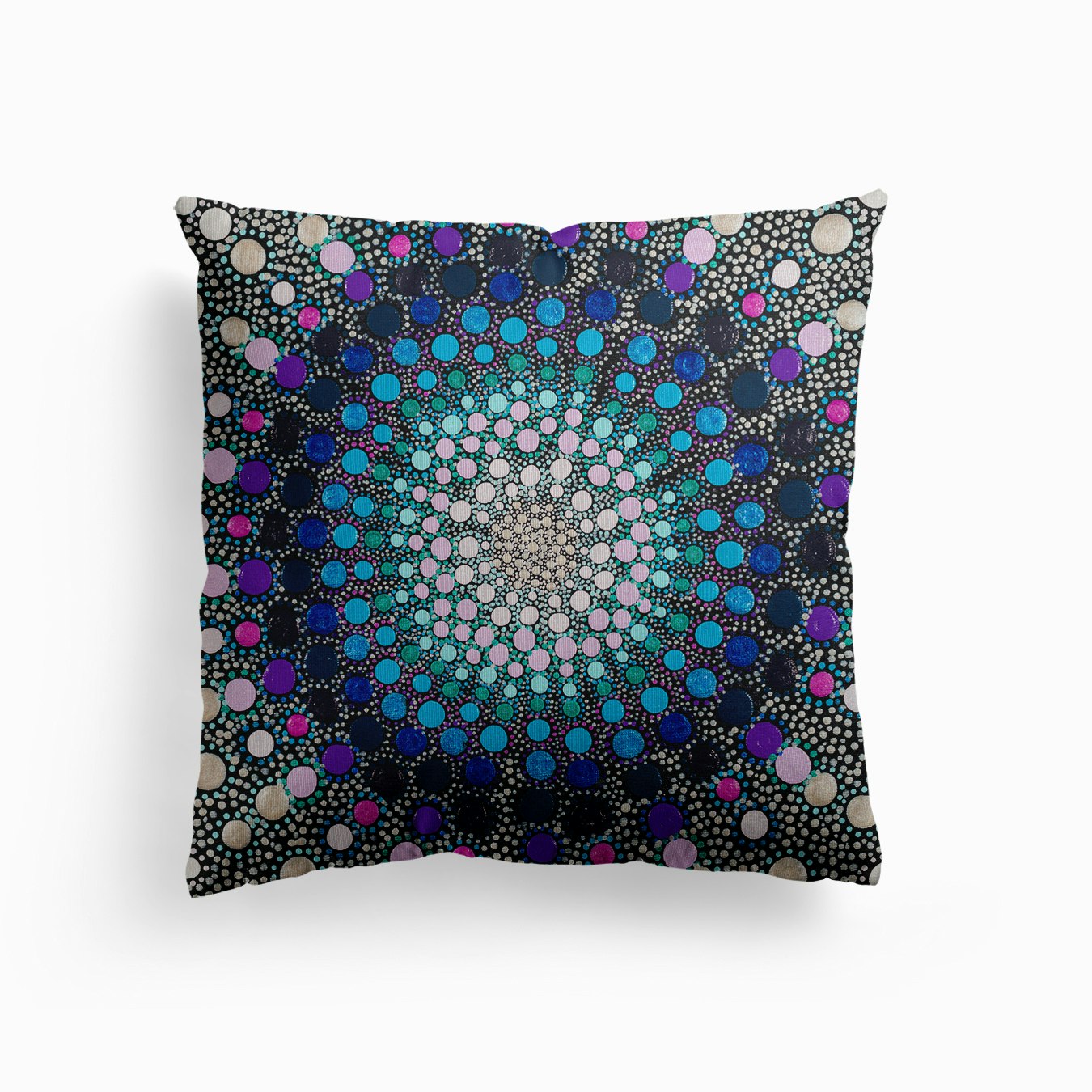 Blue And Purple 1 Canvas Cuscino