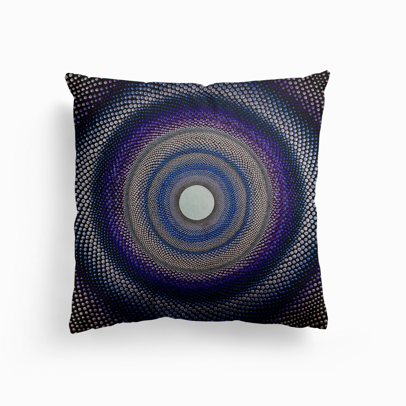 Blue Tunnel Canvas Cushion by Amy Diener