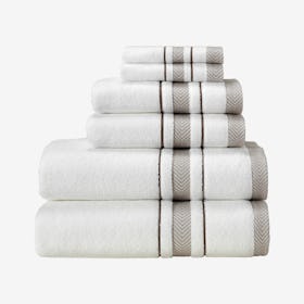 Enchasoft Turkish Towels - Cream - Set of 6