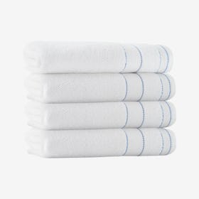 Monroe Turkish Bath Towels - White - Set of 4