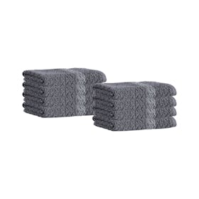 Anton Turkish Washcloths - Anthracite - Set of 8