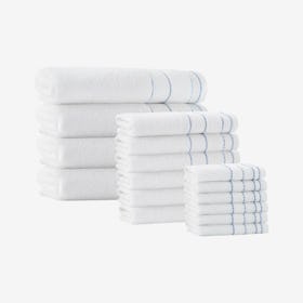 Monroe Turkish Towels - White - Set of 16