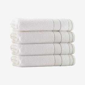 Monroe Turkish Bath Towels - Cream - Set of 4