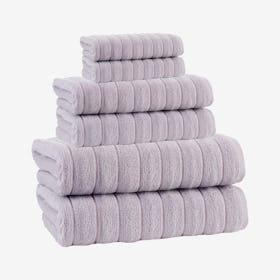 Vague Turkish Towels - Silver - Set of 6